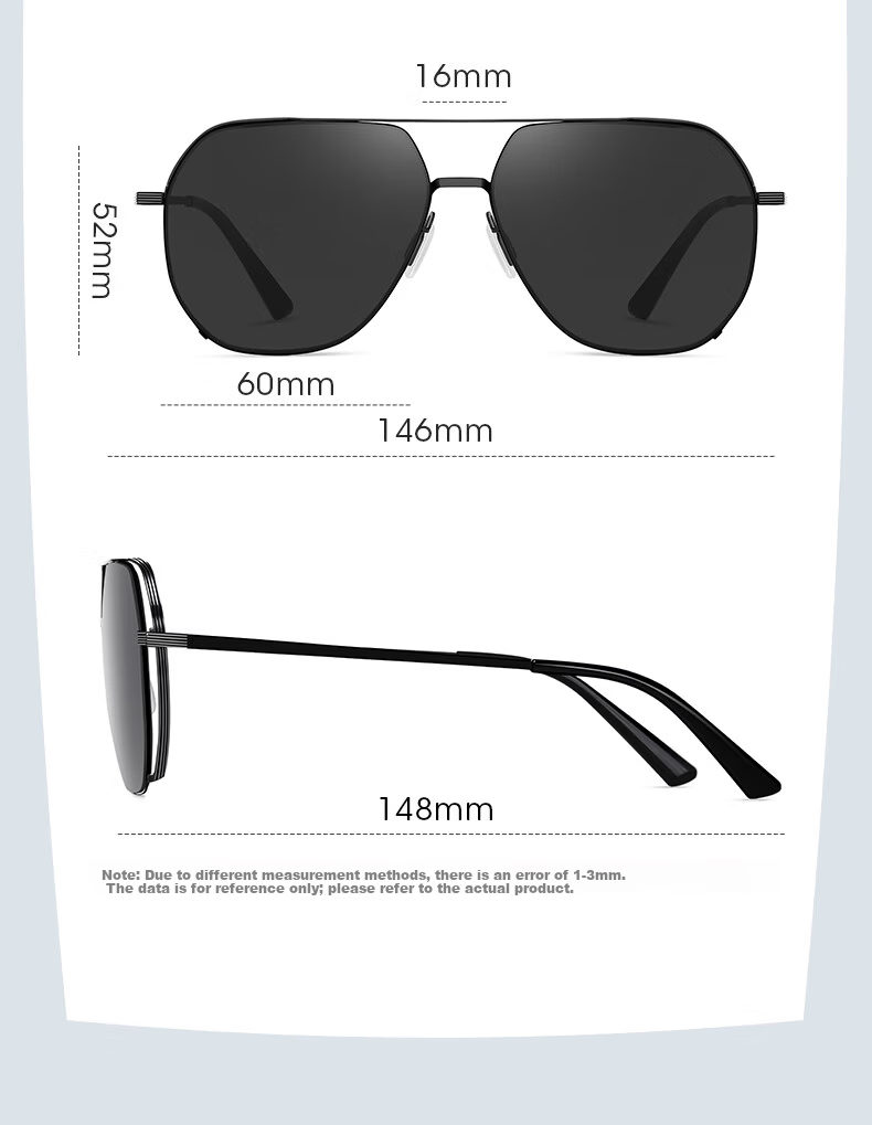 HLA Night Vision Glasses, Driving-Specific Sunglasses for Men, Day And Night Dual-Use, Photochromic Polarized Sunglasses, Night Driving Anti-Glare 12