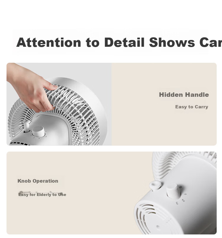 JD Jingzao 3D Automatic Oscillating Air Circulation Fan Home Bedroom Floor Electric Fan Silent Remote Control Strong Wind 6-Speed Touch Screen Display Huhu Ultra 15