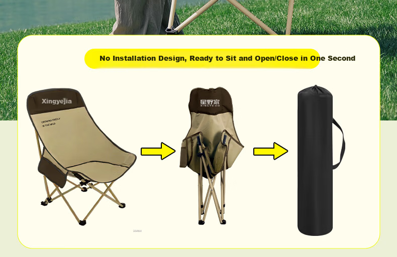 Hoshino Outdoor Table and Chair Set Camping Equipment Full Folding Portable Picnic Table and Chair Five-Piece Set 6