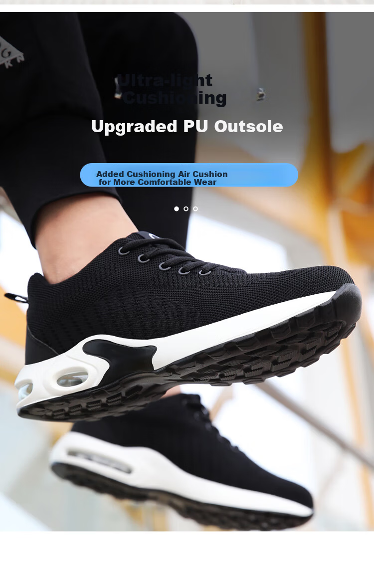 Jingtu Men's Breathable Insulated 10KV Anti-Smash Anti-Puncture Electrician Safety Work Shoes 2037EH-1 Size 43 3