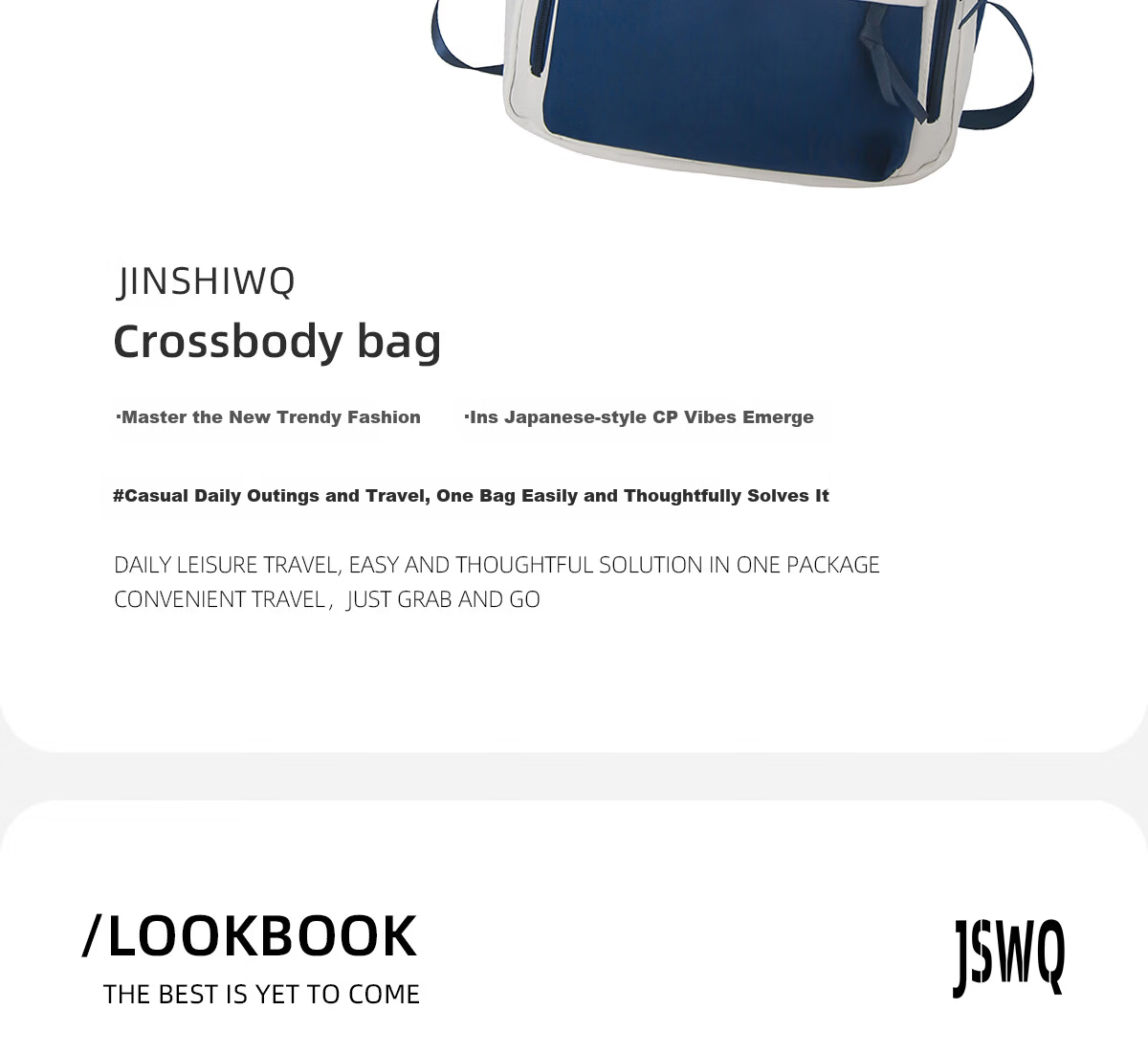 JINSHIWQ Korean Style Trendy Large Capacity Backpack for High School and College Students, New Double Shoulder Bag for Men and Women, High-Value Travel Backpack 2