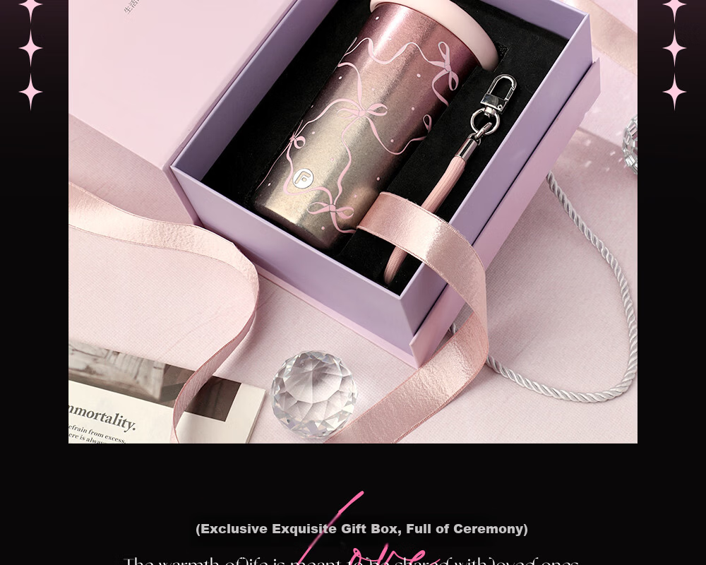 Fuguang Pure Titanium Insulated Water Bottle for Women High-Value Titanium Straw Portable Coffee Tea Cup Gift 37