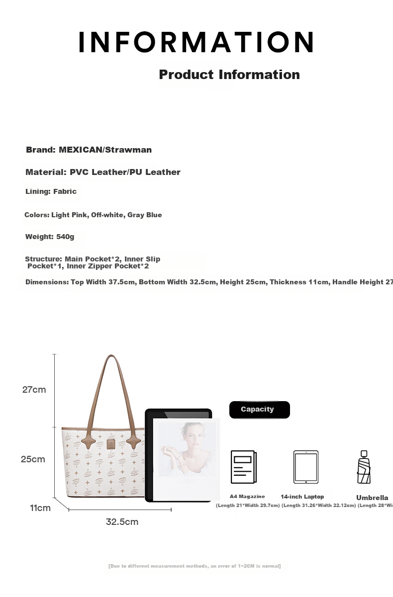MEXICAN Handbag, Women's Large Capacity Tote Bag, Light Luxury Versatile Shoulder Bag, 2026520 Valentine's Day Gift for Wife Or Girlfriend 6