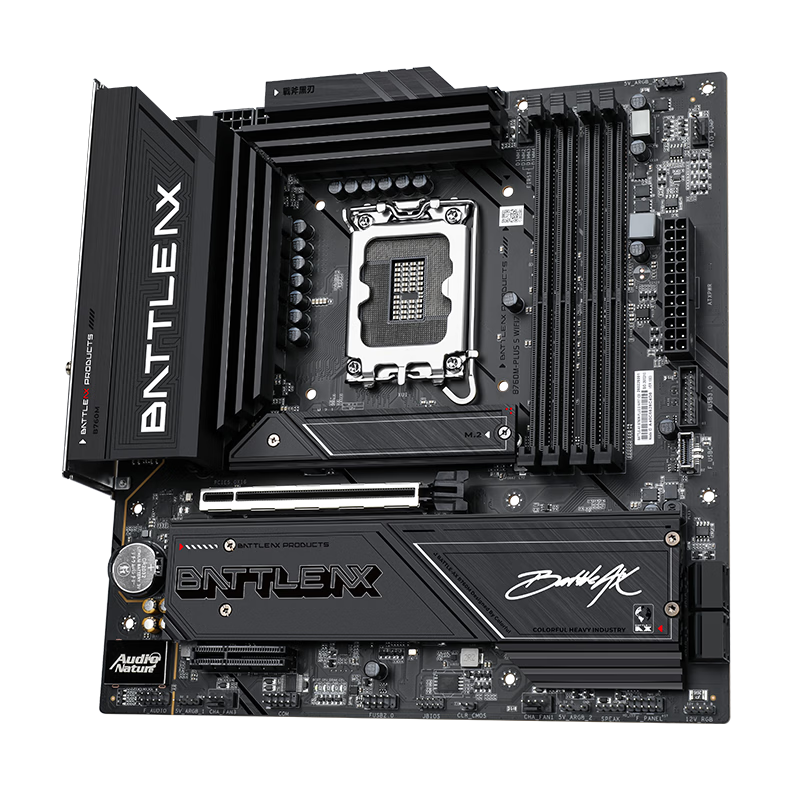 Colorful BATTLE-AX B760M-PLUS S WIFI7 V20 Super Black Blade Support 14490F/14600KF/14700KF (Intel B760/LGA 1700)