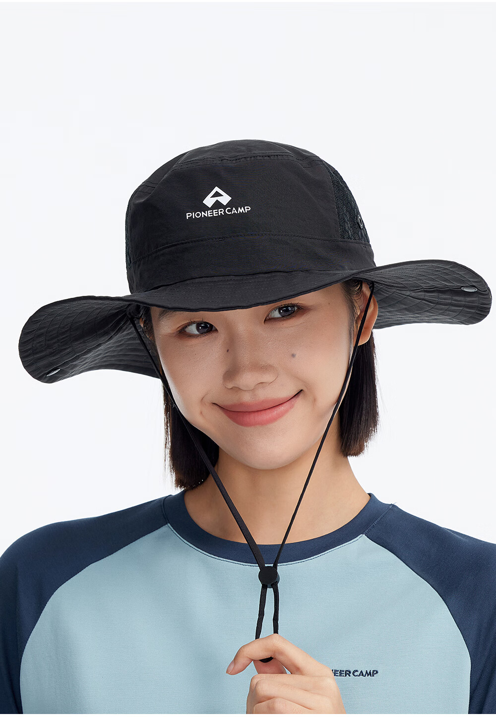 Pioneer Camp Unisex Fisherman Hat Outdoor Wide Brim Sun Hat Summer New Fishing Mesh Breathable Quick-Dry Sun Protection Cap 12