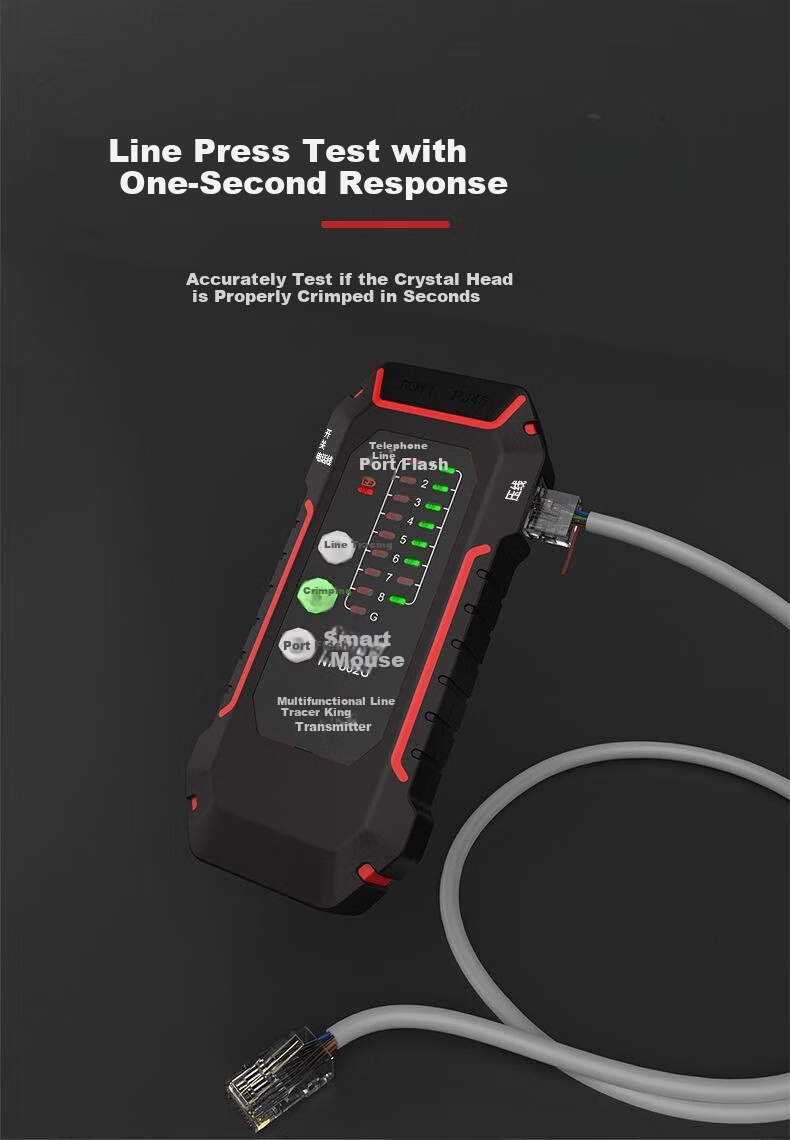 Smart Mouse NF-802G Multifunction Cable Tracker Shielded Noise Network Cable Tester POE Live Line Tracer 3