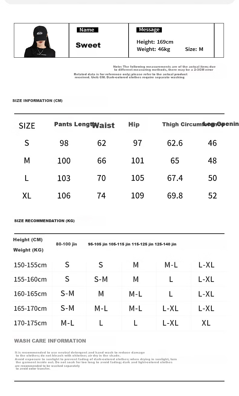 TonLion Women's Summer Cooling Workwear Pants New Wide-Leg Slim Outdoor Sports Drawstring Hem Straight-Leg Trousers 6