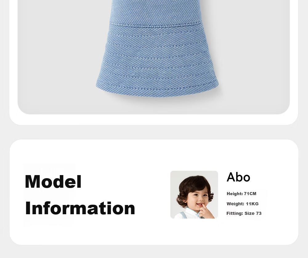 YEEHOO Baby Hat Spring Summer Boys' Casual Denim Bucket Hat 13