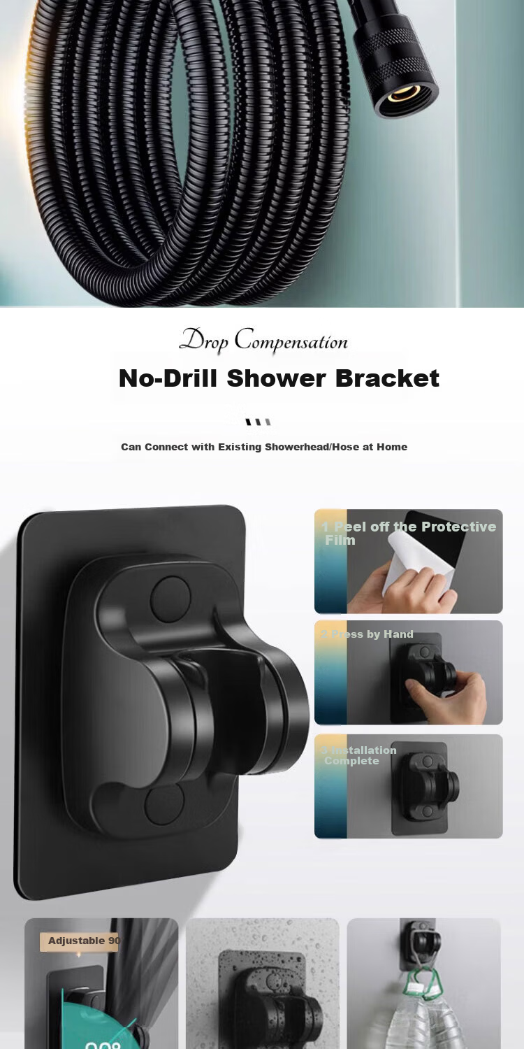 ILeddog [Germany] Powerful Pressurized Shower Head Bathroom Household High Flow Multifunctional Showerhead Y-817 12