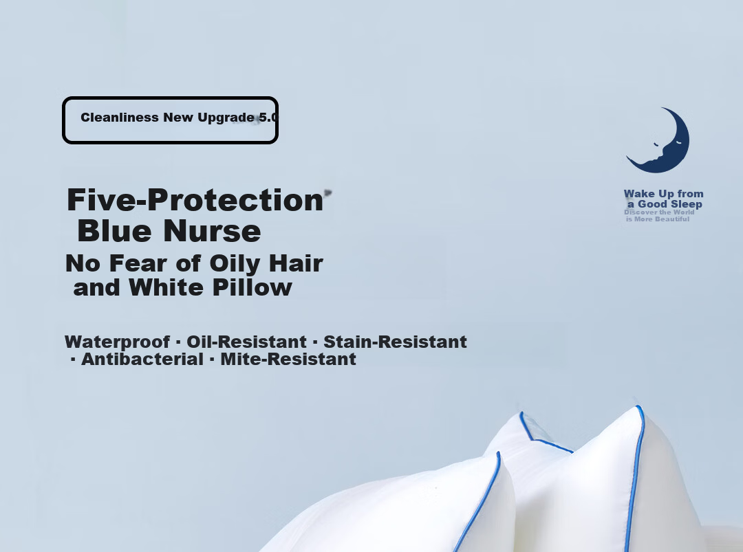 7A Grade Antibacterial and Anti-Mite A-Class Skin-Friendly White Pillow Core Oil-Proof Waterproof Stain-Resistant Adult Men's Pillow 2