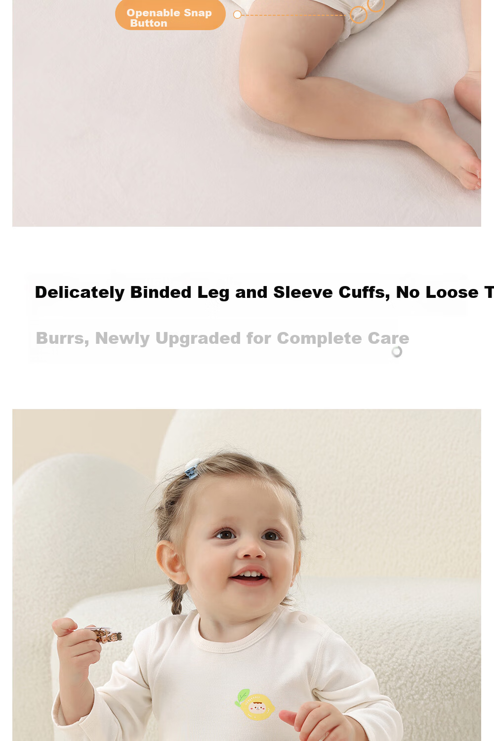Betis Baby Clothes Skin-Friendly New Autumn Pure Cotton Infant Long Sleeve Bodysuit Warm Baby Romper Pajamas 15