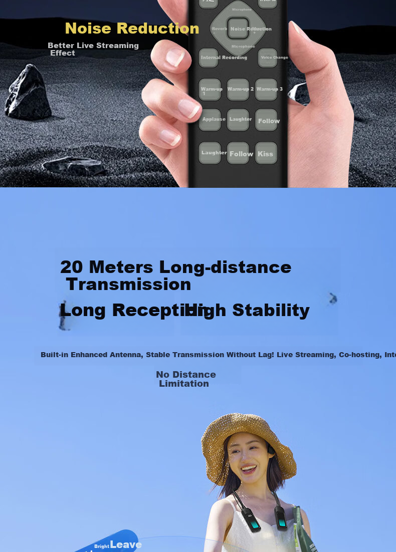 Cuckoo G16 New Open-Style Live Streaming Sound Card Set with Headphones and Microphone All-in-One Wireless Neckband Singing Device for Influencers 9