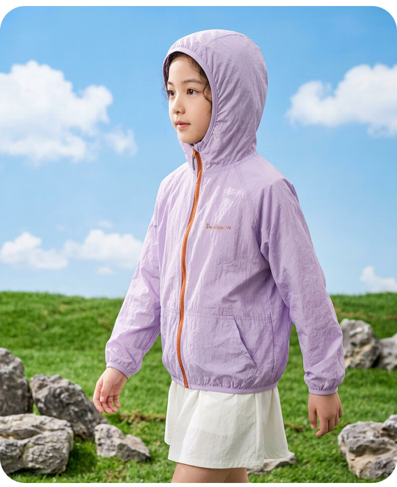 Miiow Kids Sun Protection Jacket for Girls, Summer Lightweight Cooling UV Protection Coat for School Children and Babies, Beachwear 16