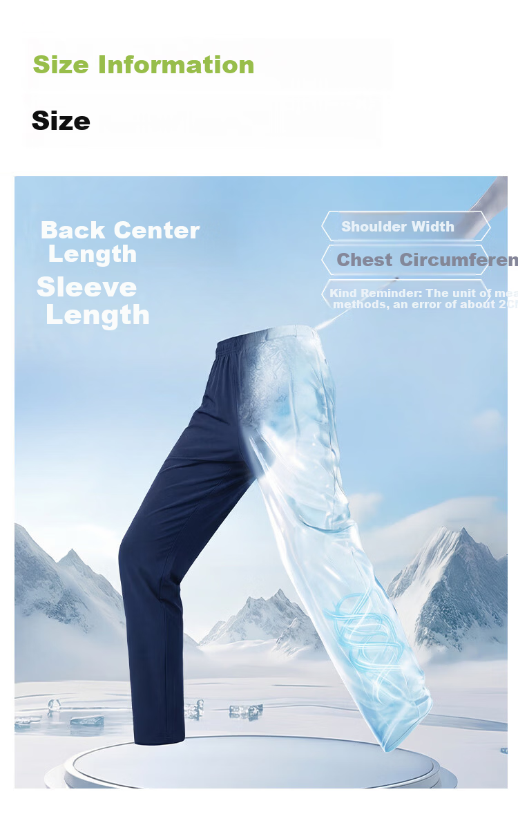 JD Jingzao Spring Summer Men's Cool Quick-Dry Sun Protection Casual Pants High Elasticity Work Pants Outdoor Hiking Sports Pants Navy Blue M 7