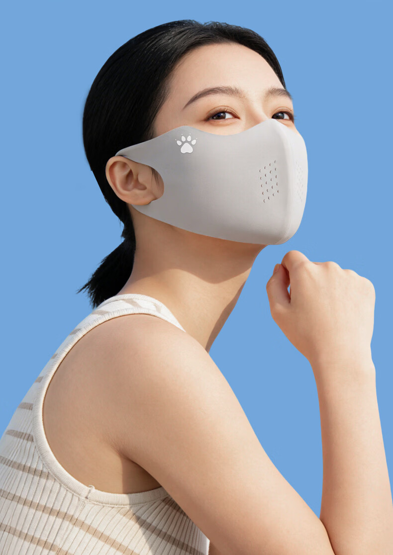 KELME Black UV Protection Face Mask for Women, High-Value Anti-Sunburn Eye Protection, Slimming Ice Silk Cooling Summer Face Cover 7