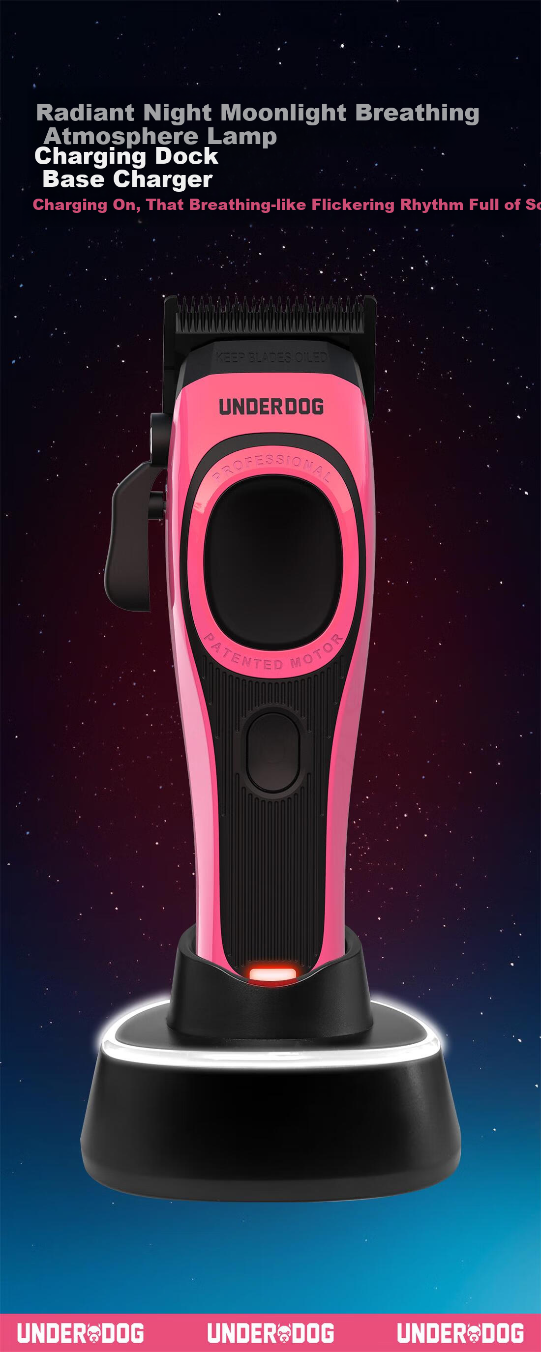 CHERRY BOMB Cherry UD Shenshou Pomade Electric Hair Clipper Professional Gradient Haircut Magnetic Levitation Motor Barber Shop Hair Trimmer 7