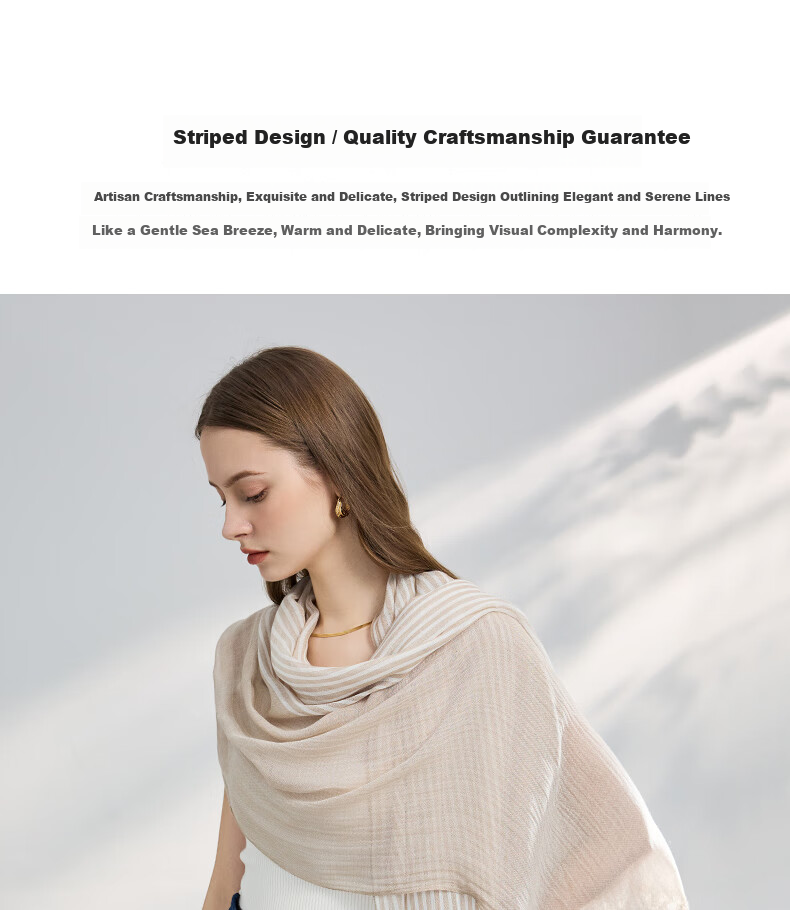 ELLE [Gift Box Set] 100% Modal Silk Scarf Women's Spring Summer Shawl Wrap Gift for Mom Girlfriend 8