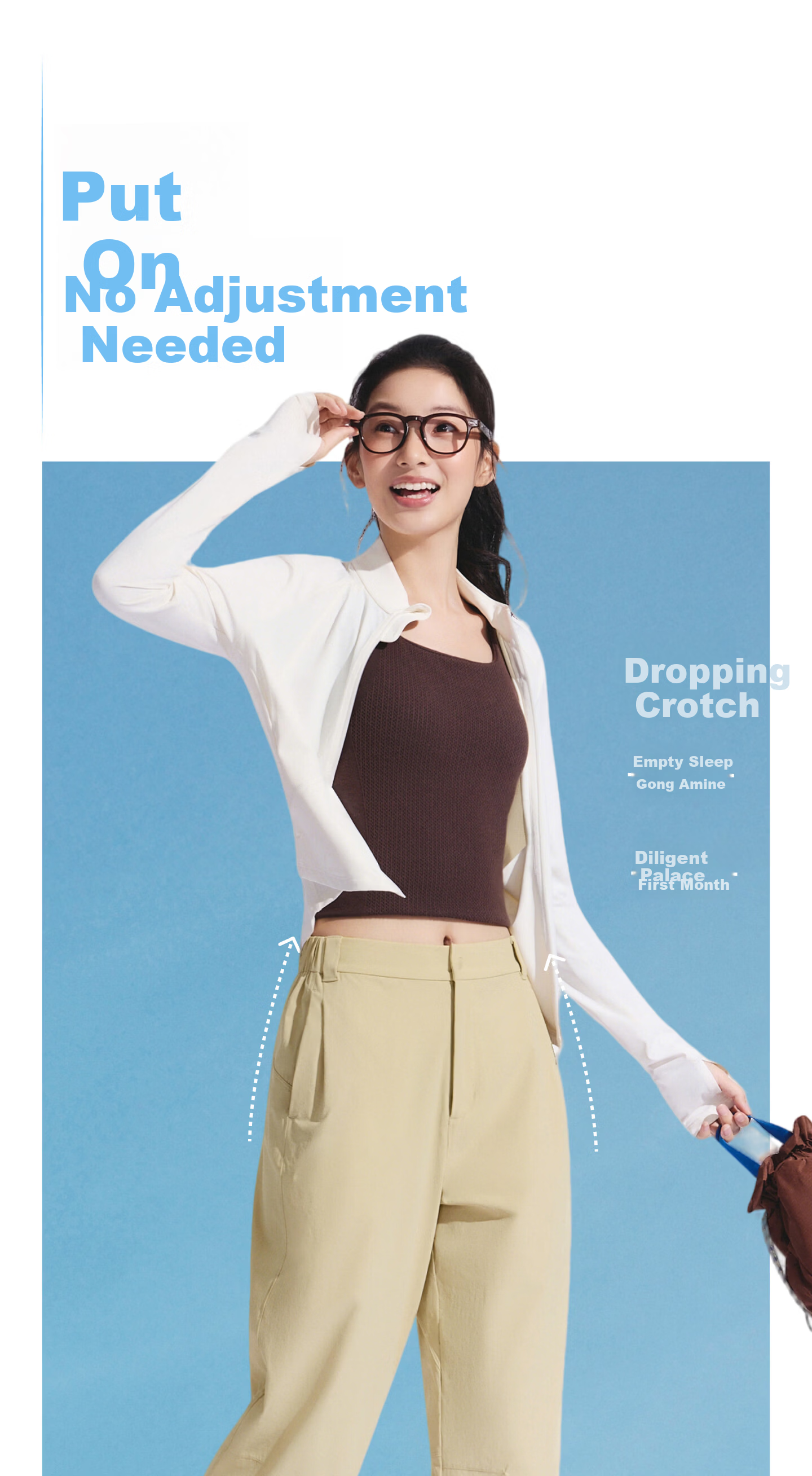 Beneunder Quick-Dry Cargo Straight-Leg Pants, Women's Sports Casual Trousers, Commuter Sun Protection Pants DS012, Spring/summer 2026 New Style 8