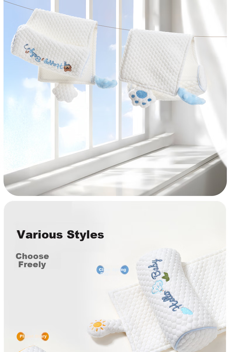 JOYNCLEON Baby Millet Shaping Pillow Newborn 0-6 Months Corrective Anti-Flat Head Baby Head Shaping Blue Jzt194671 9