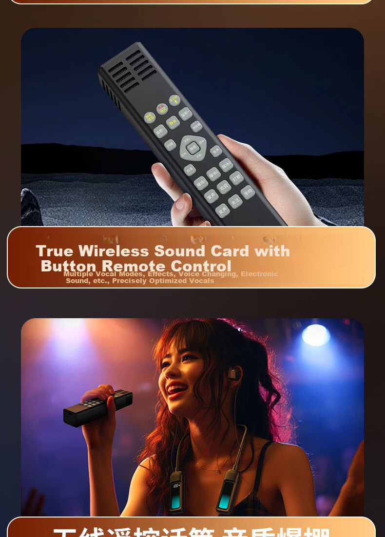 Cuckoo G16 New Open-Style Live Streaming Sound Card Set with Headphones and Microphone All-in-One Wireless Neckband Singing Device for Influencers 3