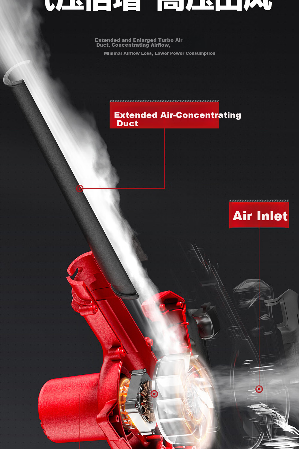 DELIXI ELECTRIC Lithium Battery Blower Snow Blower Dust Removal Household Electric Blower Tool 16