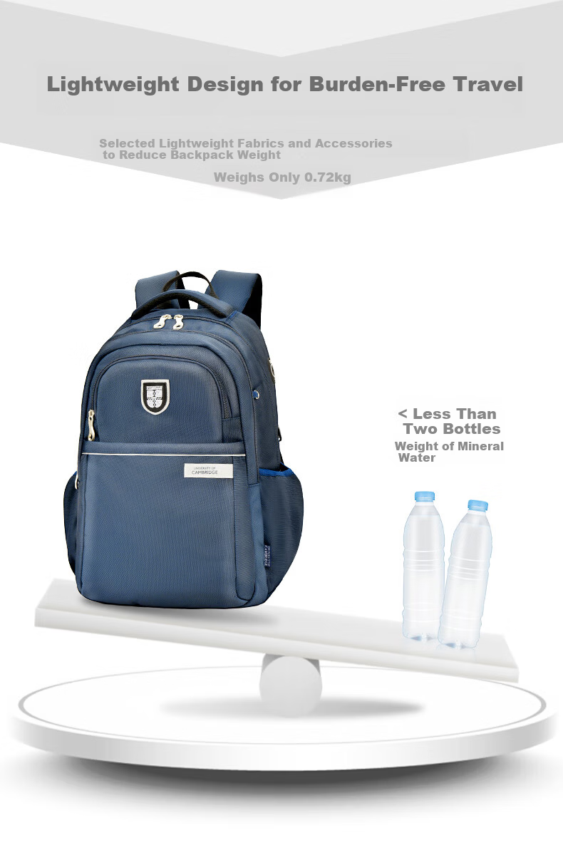 UNIVERSITY OF CAMBRIDGE Large Capacity Backpack for Junior and Senior High School Students, Lightweight School Bag for Upper Primary Boys 9