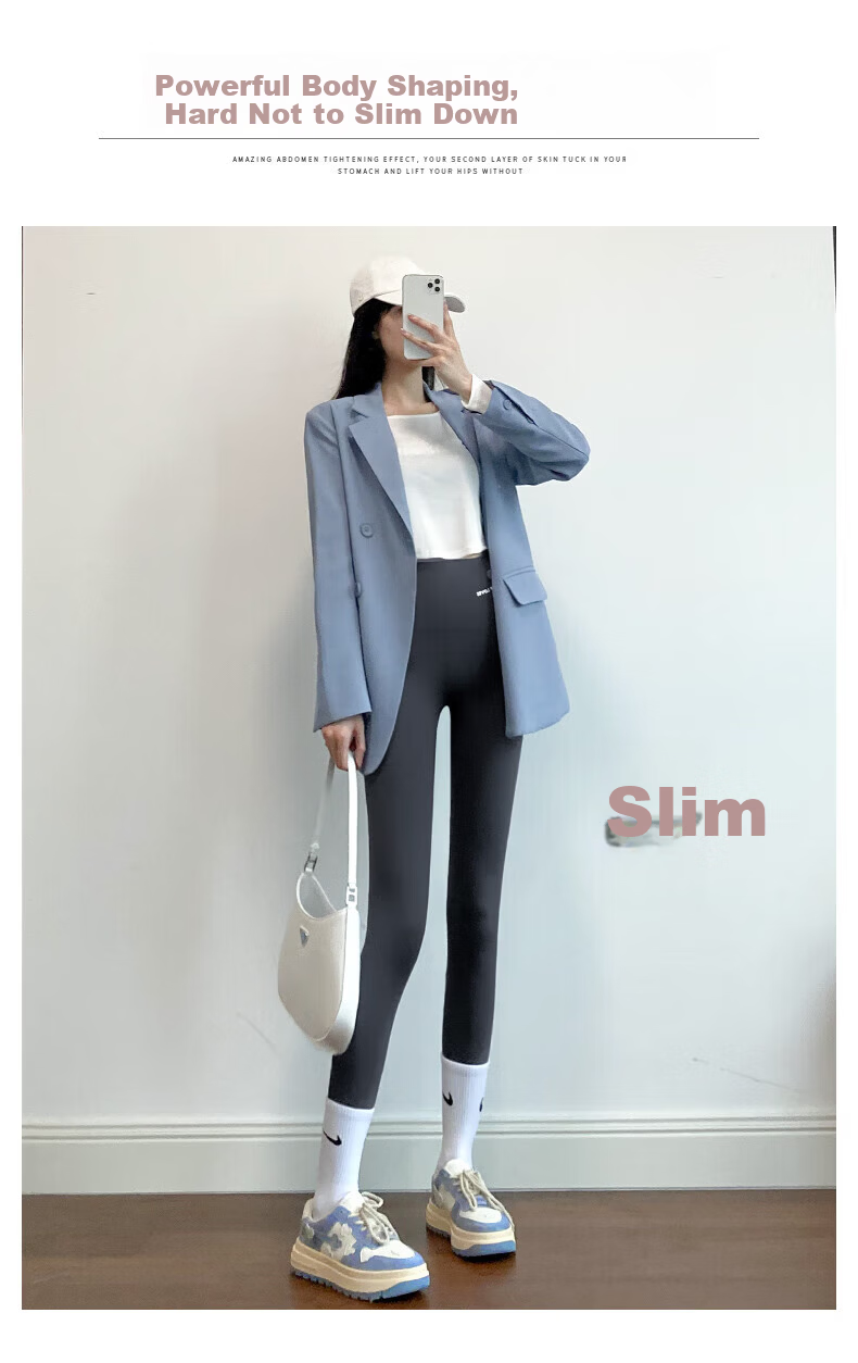 LangSha Women's Shark Pants Spring 9/10 Length Slim Fit Fitness Yoga Sports Leggings 2025 New Tight Bottoms 12
