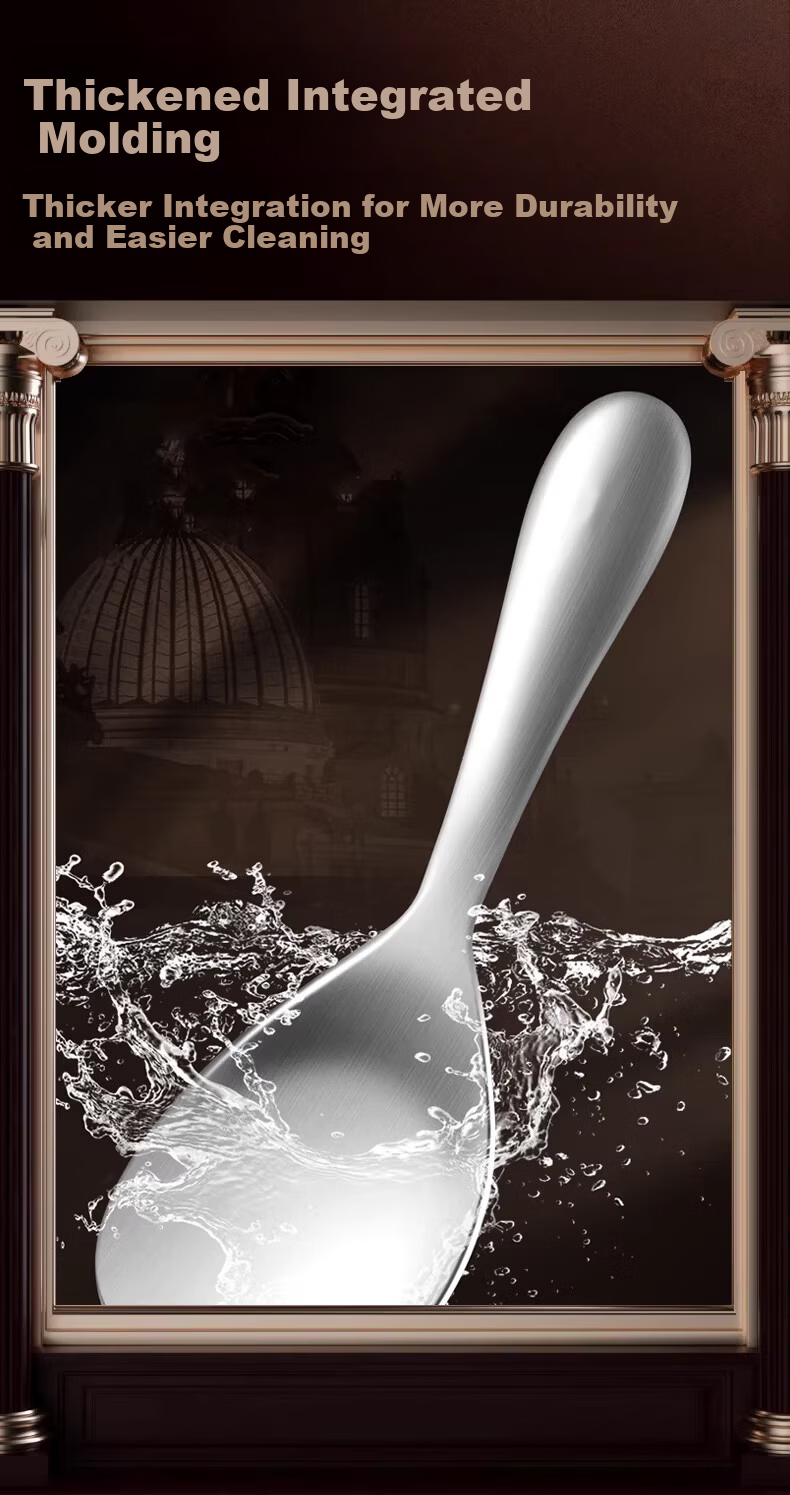 KATEI STORY Japanese 316L Stainless Steel Rice Scoop Non-Stick Food-Grade Rice Paddle for Household Rice Cooker 8