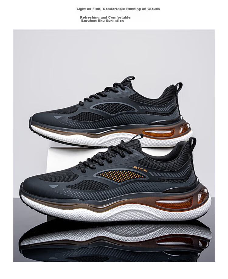 MEXICAN Men's Casual Sneakers Breathable Walking Basketball Running Shoes Beige Size 44 16