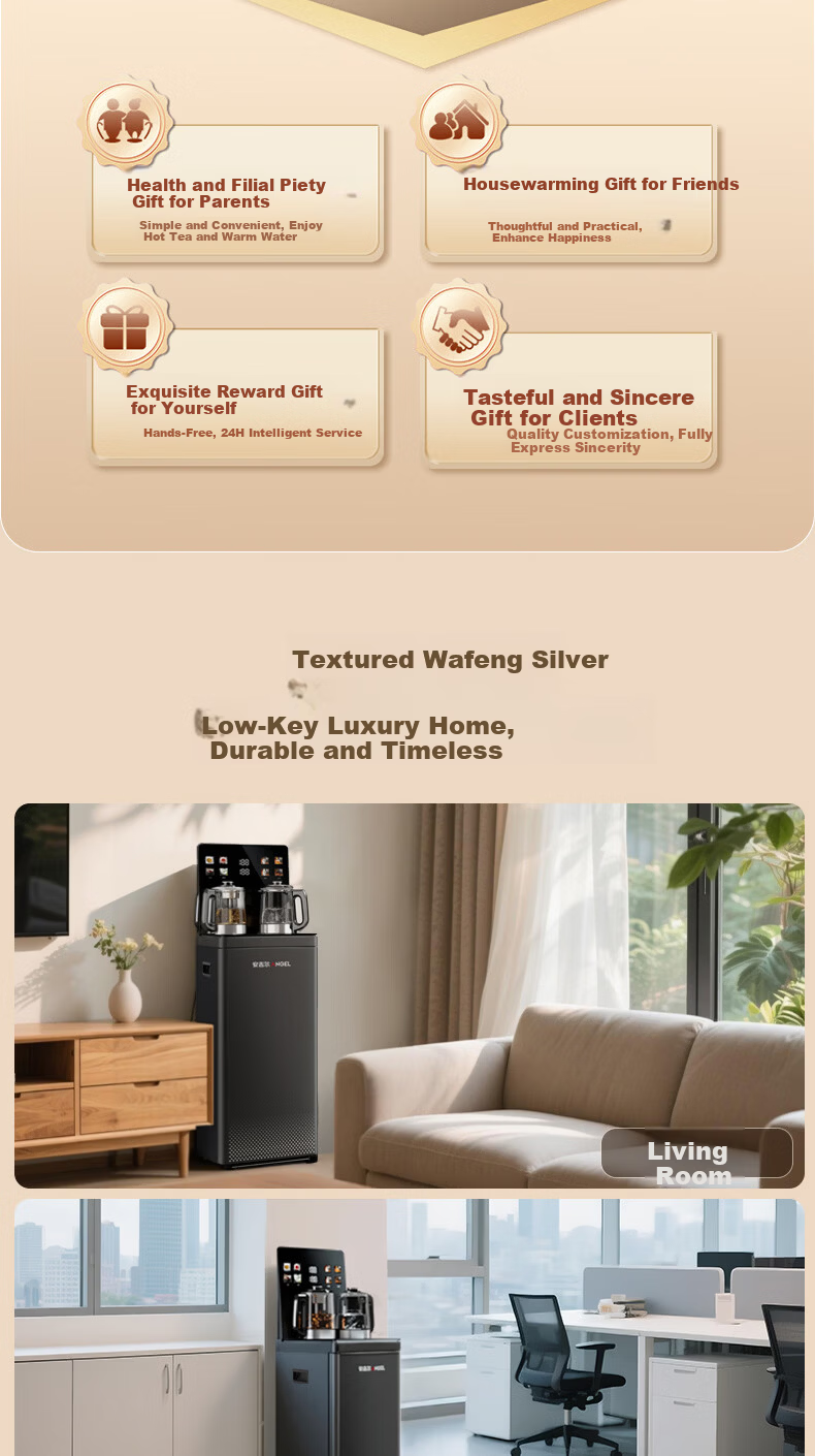 Angel Home Tea Bar Machine High-End Living Room Smart Voice Control Anti-Overflow and Dry-Burn Protection Bottom-Load Water Dispenser Constant Temperature Health Preservation Stewing Kettle Integrated 22