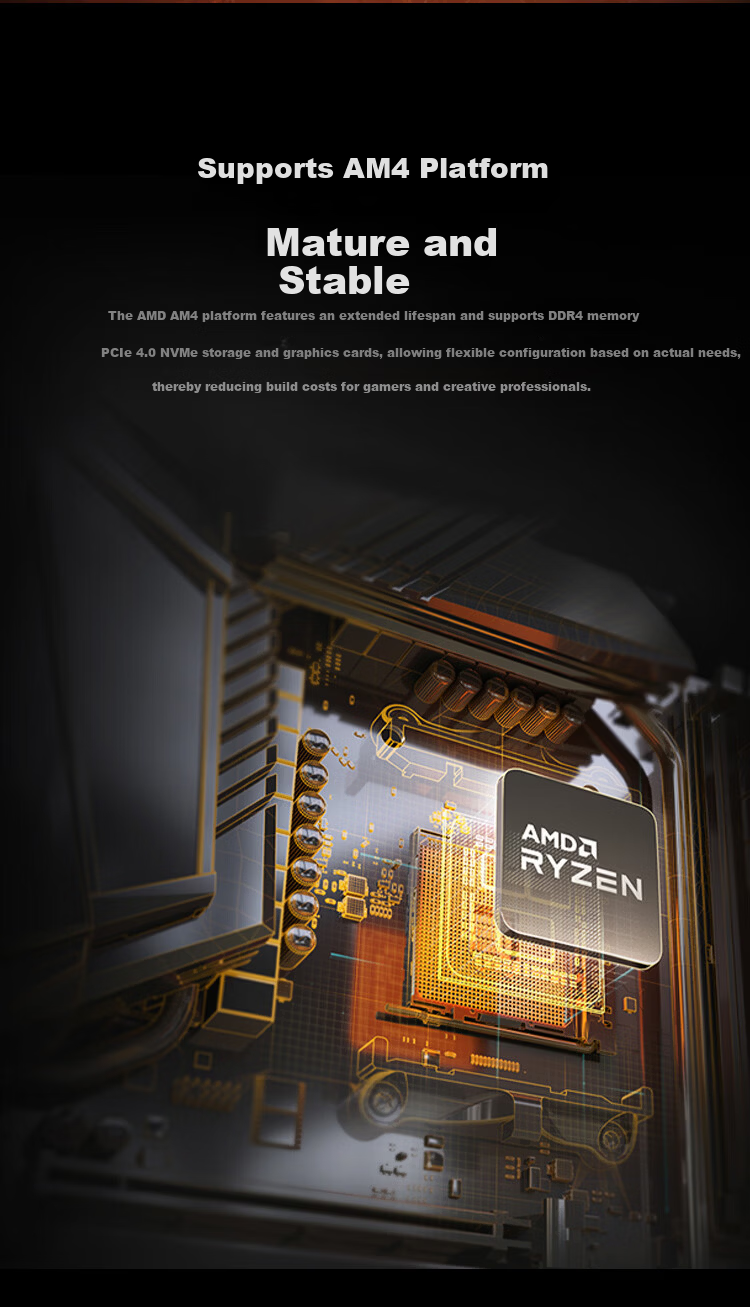 AMD Ryzen 5 5500X3D Processor 6-Core 12-Thread 99MB Cache Up to 4GHz Boxed Gaming CPU for Delta, Valorant, CS2 5
