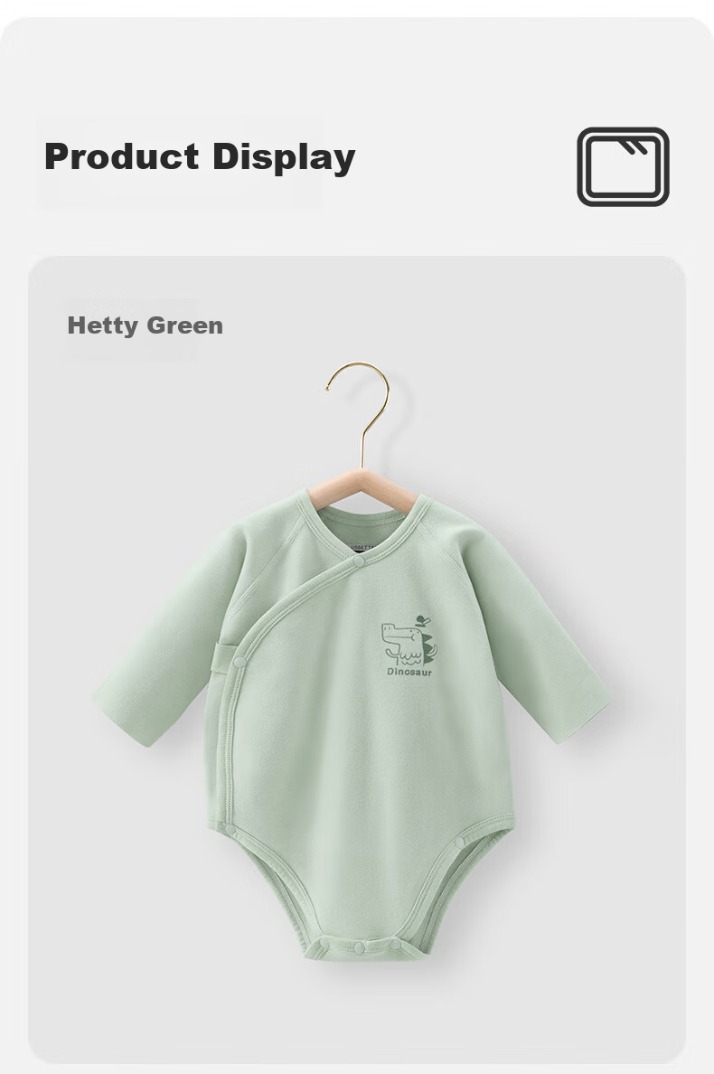 Betisdero Baby Romper Long Sleeve Bodysuit Autumn Spring Newborn Warm One-Piece Pajamas 23
