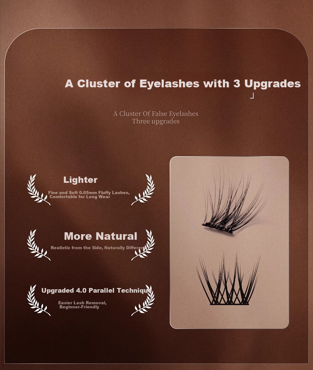 UIMO Adhesive-Free False Eyelashes Fox Style Baby Curved Comic Natural Realistic Mom-Like Look Small White Intern 4