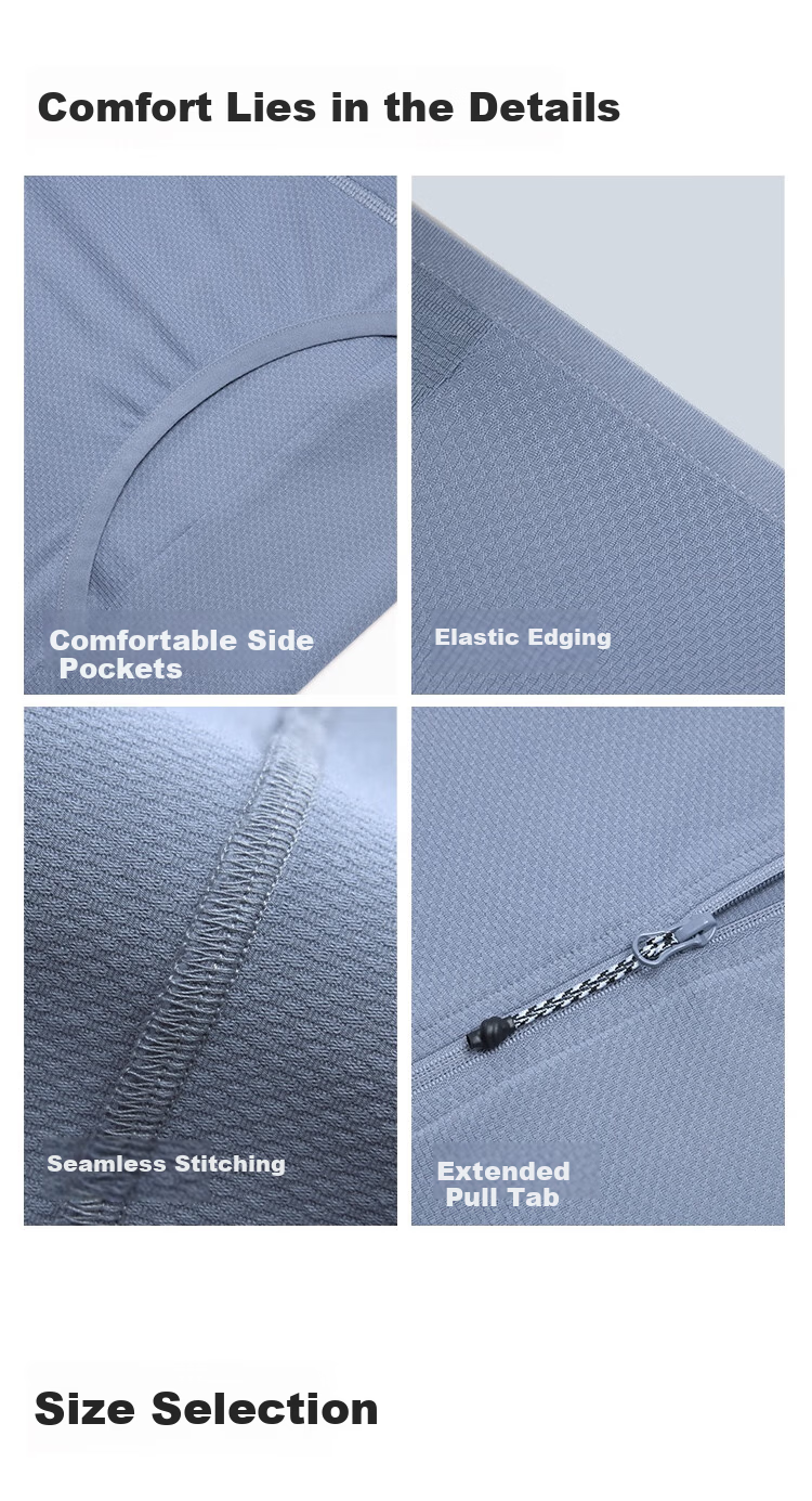 JD Jingzao Unisex Ice Silk Sunscreen Jacket Spring Summer UV Protection Ultra-thin Breathable Outdoor Coat Mist Gray Blue XL 8
