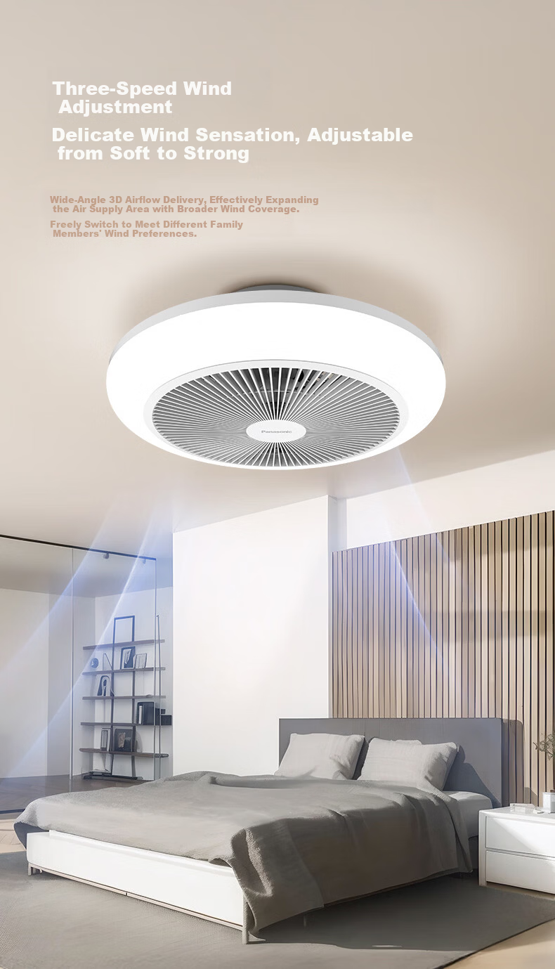 Panasonic Fan Light Full Spectrum IP40 36W Eye Protection LED Lighting for Dining Room Bedroom with Installation Included 14