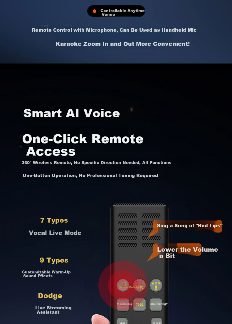 Cuckoo G16 New Open-Style Live Streaming Sound Card Set with Headphones and Microphone All-in-One Wireless Neckband Singing Device for Influencers 8