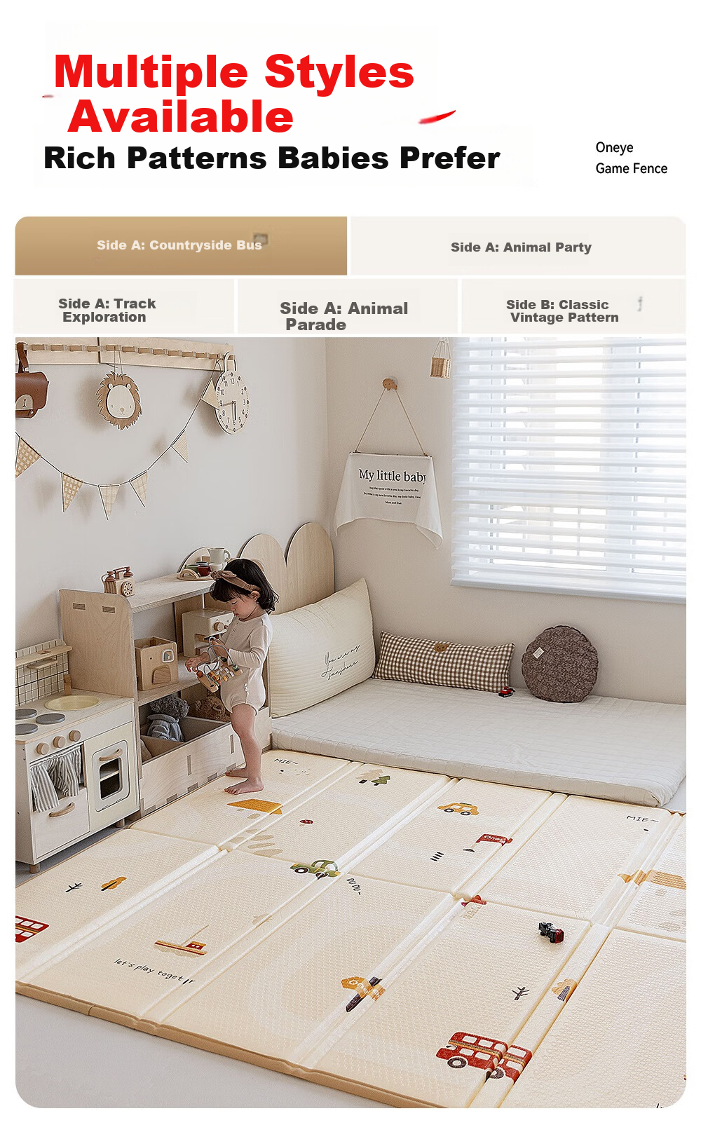 Maruya Baby Crawling Mat Thickened Home Use XPE Foldable Mat 1.5x1.8m 2.5CM - Party 17