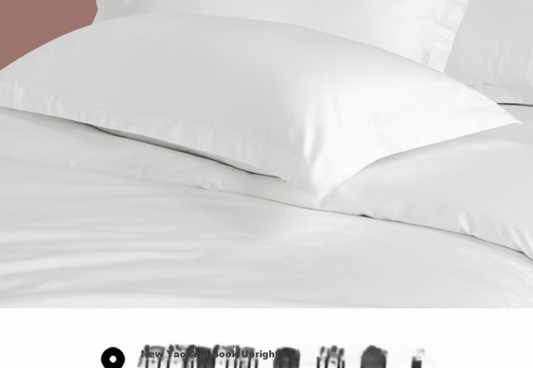 ZiiU White Hotel Pillowcases 60s Xinjiang 100% Cotton Guesthouse Hotel Hospital Pillowcase Pair 48x74cm 2