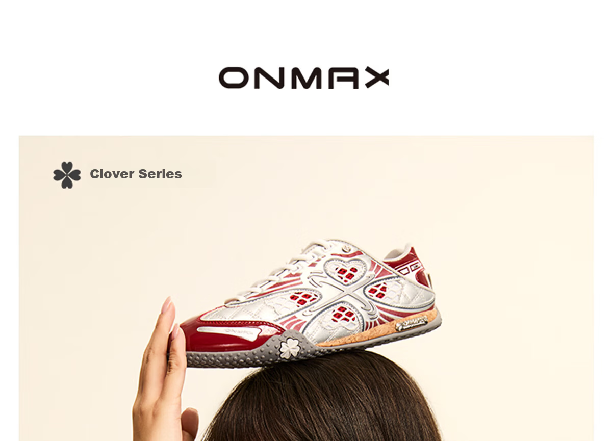 ON MAX Celebrity Edition Four-Leaf Clover Training Shoes Slip-On Casual Sneakers Unisex Spring Summer New Red Size 35 1