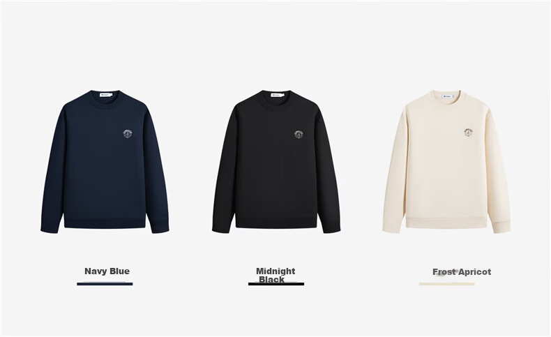 Navigare Small Sailboat Spring Autumn Commuter Men's Basic Crew Neck Single-Layer Casual Sweatshirt 1135805304 8