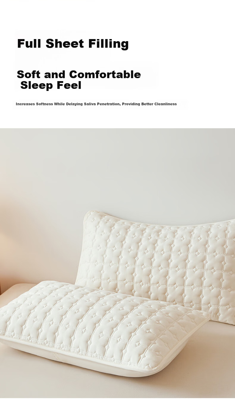 MUJI A-Class 100% Cotton Soybean Cotton-Padded Pillowcase Anti-Oil and Dirt Single 48x74cm Pair 7