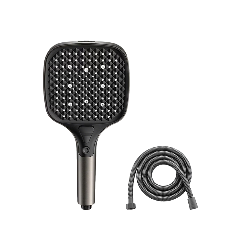 X-GRKE [Germany] Large Panel High-Pressure Shower Head Set with Hose, Powerful Water Flow