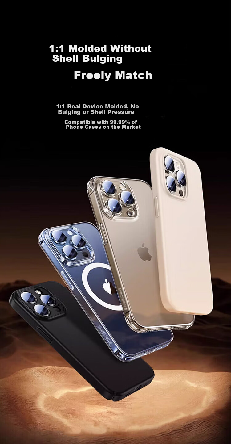 Coollefeng Apple iPhone 16 Series [Corning Lens Protector] Compatible with iPhone 16 Pro Max Rear Camera Cover 16 Pro Full Coverage Protective Film HD Titanium Metal - Black 9