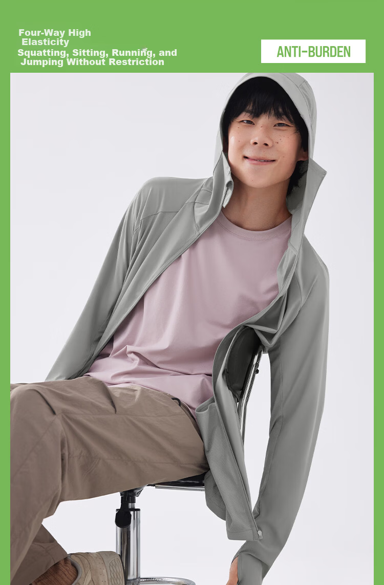 Beneunder Ice Silk Sun Protection Jacket for Men UV Protection Cooling Breathable Outdoor Fishing AL106 15