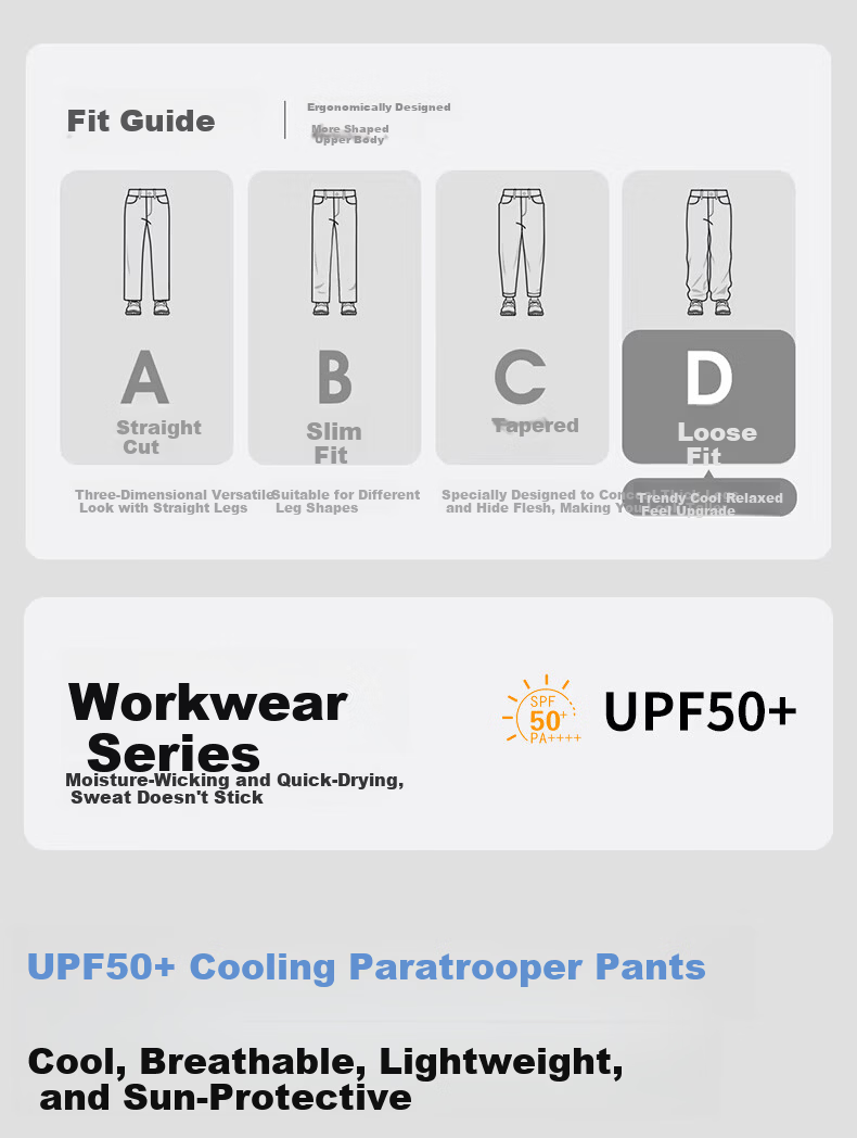 Borui Women's Slant Pocket Cargo Pants 2026 New Spring Summer Thin Sun Protection Quick-Dry Casual Ice Silk Sports Pants 1