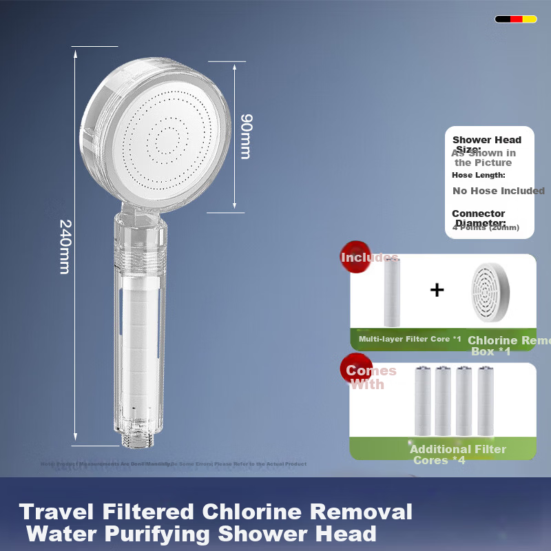 JROR [Germany] Shower Head Bathroom High-Pressure Filter Thermostatic Large Flow Handheld Shower Head