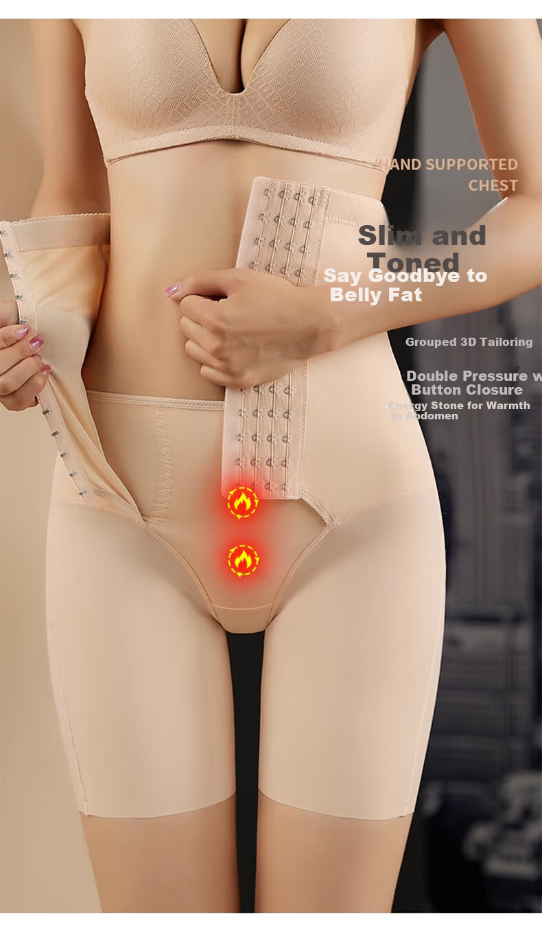 Langsha High Waist Tummy Control Pants Spring Summer New Strong Abdomen Slimming Hip Lift Postpartum Shaping Waist Cincher Women's Underwear 13