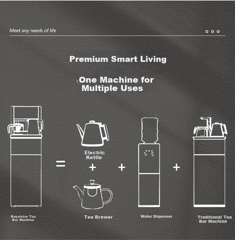 Royalstar Household Bottom-Loading Water Dispenser JD Self-Operated Voice-Controlled Tea Bar Machine Kettle Integrated Cooling and Heating CY2865D 10
