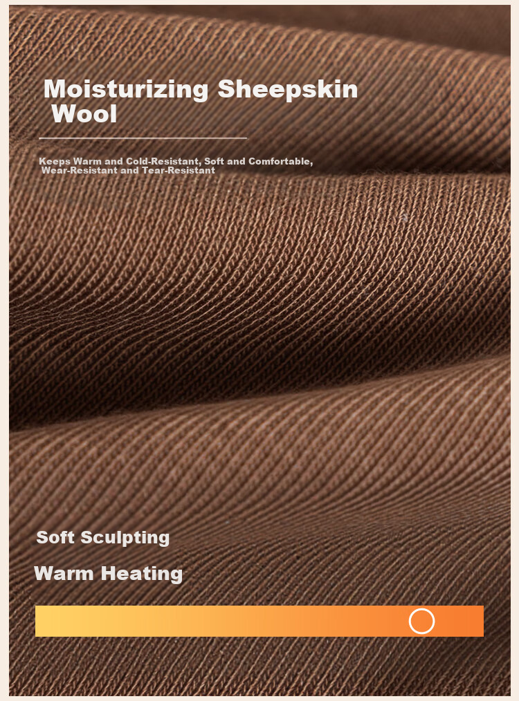 Urban Beauty Women's Thermal Underwear Set with Wool, Seamless Slim Fit Autumn Top and Bottom, Nude Color, Size L 3