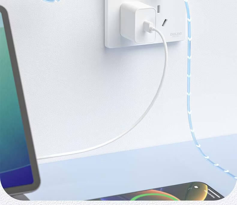 DELIXI Switch Socket CD806 Matte Frosted Cream Style Large Panel Category 6 Computer Socket Jade White 16